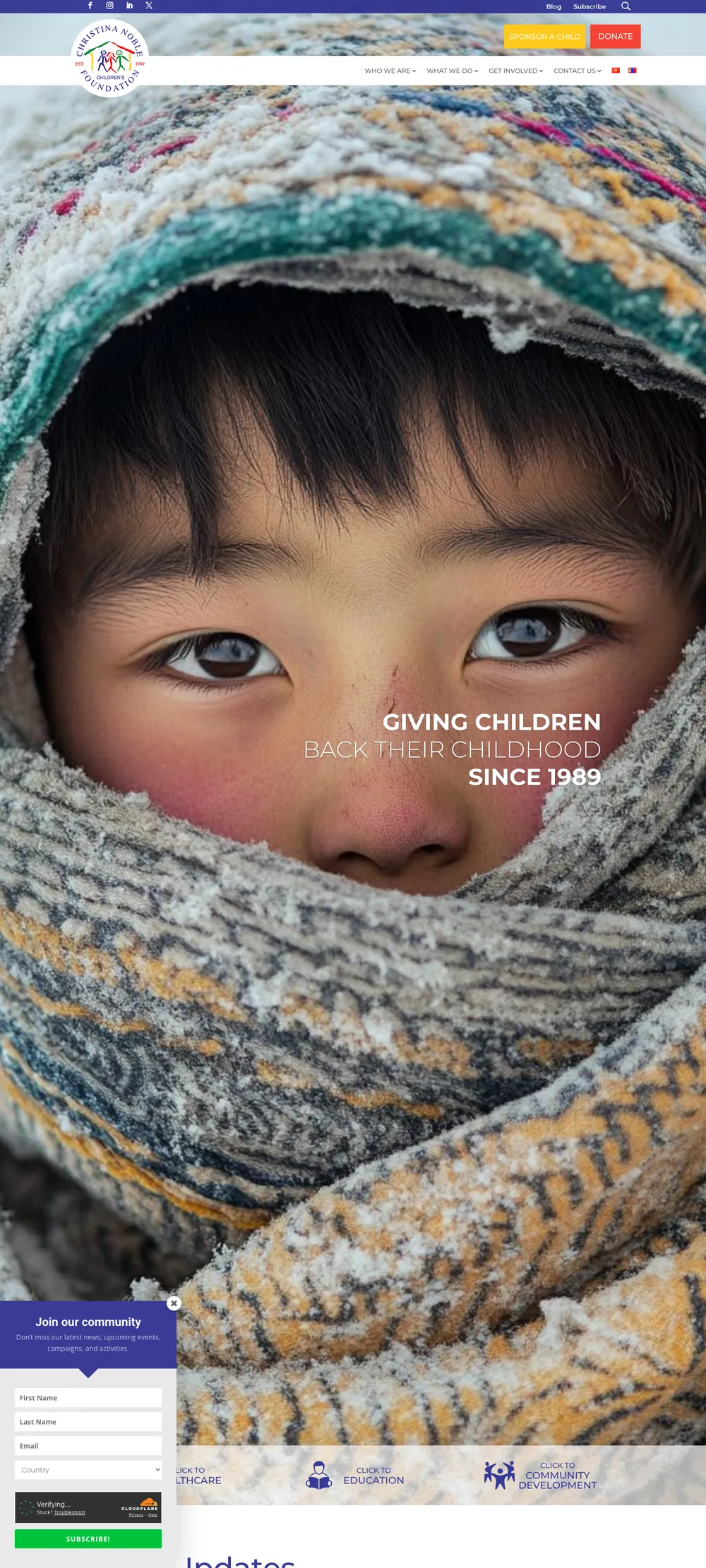 Current cncf.org homepage